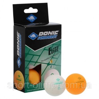 Пластикові м'ячі для настільного тенісу Donic Elite 1* призначені для ігор амато. . фото 3