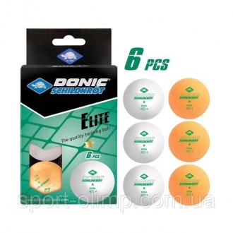 Пластикові м'ячі для настільного тенісу Donic Elite 1* призначені для ігор амато. . фото 2