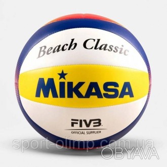 М'яч для пляжного волейболу Mikasa BV552C
Волейбольний м'яч Mikasa - тре. . фото 1