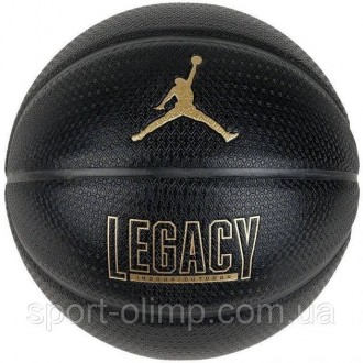 М'яч баскетбольний NIKE JORDAN LEGACY 2.0 8P DEFLATED BLACK/BLACK/BLACK/META. . фото 2