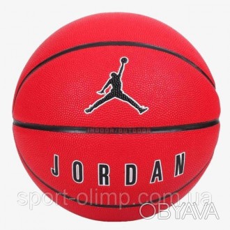 Мяч баскетбольный NIKE JORDAN ULTIMATE 2.0 8P DEFLATED UNIVERSITY RED/BLACK/WHIT. . фото 1