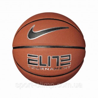М'яч баскетбольний Nike ELITE TOURNAMENT 8P DEFLATED помаранчевий 7 N.100.99. . фото 2