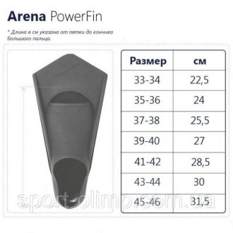 Ласты для плавания Arena POWERFIN Зеленый размер 45-46 (95218-065)
Arena Powerfi. . фото 5