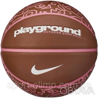 М'яч баскетбольний Nike EVERYDAY PLAYGROUND 8P GRAPHIC DEFLATED коричневий р. . фото 1