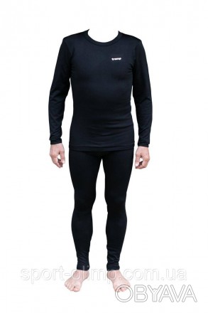 Термобілизна чоловіча Tramp Warm Soft комплект (футболка+штани) чорний UTRUM-019. . фото 1