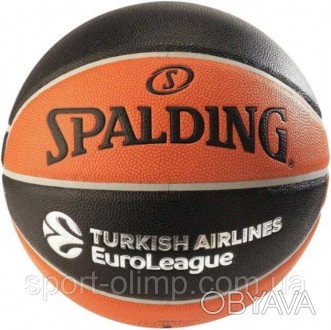 М'яч баскетбольний Euroleague TF-1000 Legacy Чорний, Помаранчевий 7 (84004Z . . фото 1