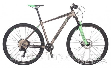 Велосипед найнер Crosser Solo 29" (рама 19, 3*8) Hidraulic Shimano Altus сіро-зе. . фото 1