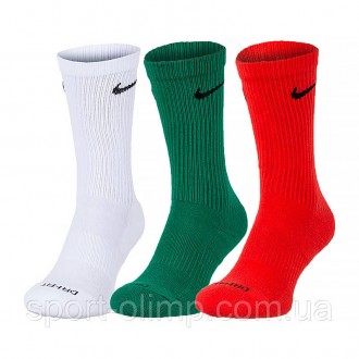 Носки Nike U NK EVERYDAY PLUS CUSH CREW Высококачественные и комфортные спортивн. . фото 2