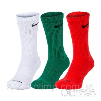 Носки Nike U NK EVERYDAY PLUS CUSH CREW Высококачественные и комфортные спортивн. . фото 1