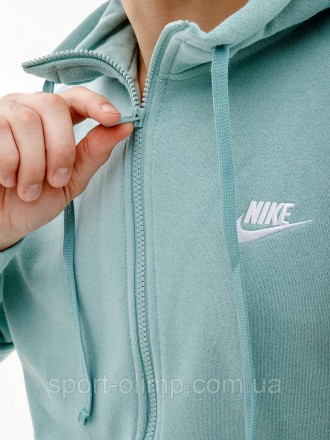 Женская толстовка Nike M NSW CLUB HOODIE FZ BB. Легкость в каждом движении. Если. . фото 6