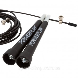 Скакалка швидкісна PowerPlay 4202 Ultra Speed Rope Чорна (2,9m.)
Призначення: дл. . фото 6