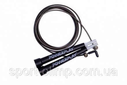 Скакалка швидкісна PowerPlay 4202 Ultra Speed Rope Чорна (2,9m.)
Призначення: дл. . фото 4