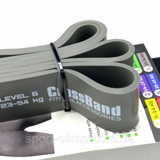 Еспандер-петля (гумка для фітнесу і кроссфіту) PowerPlay 4115 Power Band Сіра (2. . фото 5