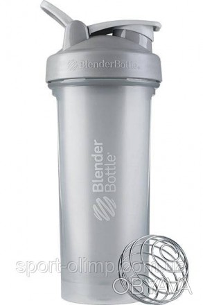 Шейкер спортивний BlenderBottle Classic Loop PRO 28oz/820ml Pabble Grey (500485). . фото 1