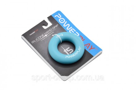 Еспандер кистьовий силіконовий PowerPlay PP-4324 Hand Grip Ring Light 15 кг. Бла. . фото 10