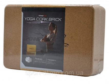 Блок для йоги PowerPlay PP_4006 из пробкового дерева Cork Yoga Block (1шт.)
Назн. . фото 11
