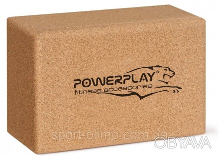 Блок для йоги PowerPlay PP_4006 из пробкового дерева Cork Yoga Block (1шт.)
Назн. . фото 1
