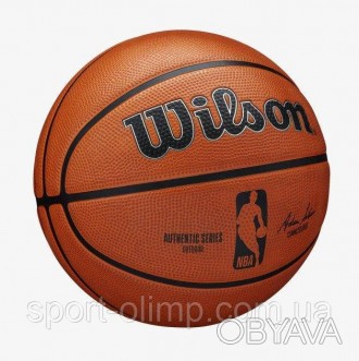 М'яч баскетбольний Wilson NBA Authentic Series Outdoor 285 р. 6 Amber (WTB73. . фото 1