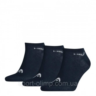 Спортивные носки Head Sneaker Unisex 3-pack blue — 761010001-321 идеально подход. . фото 2