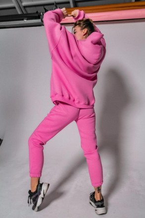 Жіночий спортивний Теплий костюм з Капюшоном худі Оверсайз Штани на манжетах
Худ. . фото 8