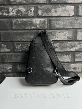 
Чоловіча сумка слінг луї вітон Нагрудна туристична Louis Vuitton еко-шкіра чере. . фото 4