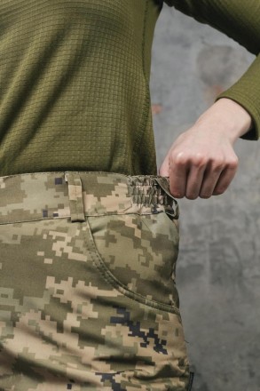 Жіночі тактичні теплі штани на флісі Військові з кишенями Conqueror Піксель
- Ма. . фото 10