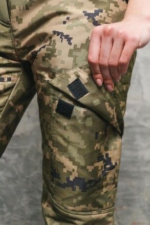 Жіночі тактичні теплі штани на флісі Військові з кишенями Conqueror Піксель
- Ма. . фото 8