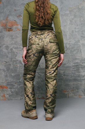 Жіночі тактичні теплі штани на флісі Військові з кишенями Conqueror Піксель
- Ма. . фото 4