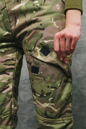 Женские тактические теплые штаны на Флисе Военные с Карманами Conqueror Мультика. . фото 9