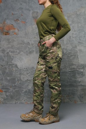 Женские тактические теплые штаны на Флисе Военные с Карманами Conqueror Мультика. . фото 6
