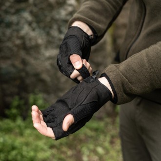 Тактичні рукавички зсу безпалі Force, армійські рукавички без пальців штурмові
Л. . фото 6