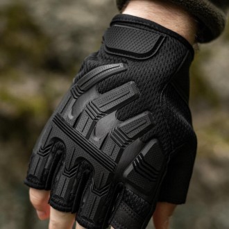 Тактичні рукавички зсу безпалі Force, армійські рукавички без пальців штурмові
Л. . фото 5