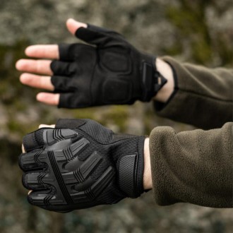 Тактичні рукавички зсу безпалі Force, армійські рукавички без пальців штурмові
Л. . фото 2