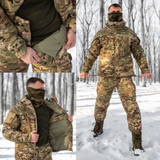 Тактичний військовий Костюм зимовий, Тактична форма всу Куртка + Штани Мультикам. . фото 2
