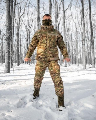 Тактичний військовий Костюм зимовий, Тактична форма всу Куртка + Штани Мультикам. . фото 3
