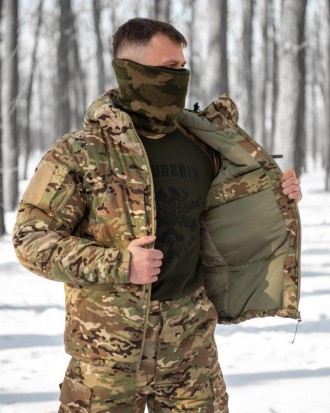 Тактичний військовий Костюм зимовий, Тактична форма всу Куртка + Штани Мультикам. . фото 4