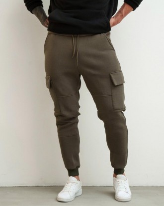 Мужские теплые брюки карго спортивные штаны зимние на трехнитке с карманами Турц. . фото 3