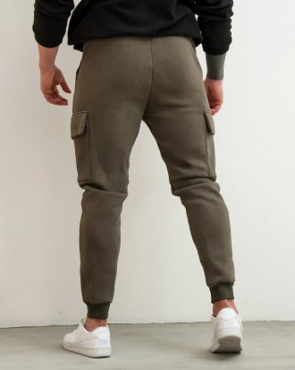 Мужские теплые брюки карго спортивные штаны зимние на трехнитке с карманами Турц. . фото 5