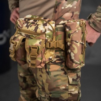 Тактическая сумка на пояс поясная сумка армейская 
Сумка для ног из высококачест. . фото 2