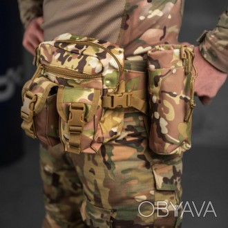 Тактическая сумка на пояс поясная сумка армейская 
Сумка для ног из высококачест. . фото 1