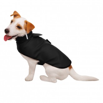 Водостойкая одежда для собак дождевик Bronzedog на липучках без капюшона водоотт. . фото 6