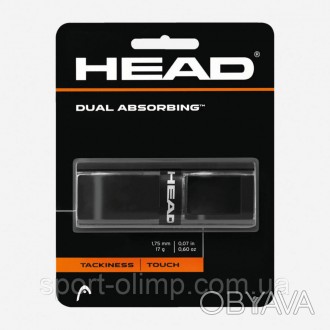 Ручка для тенісної ракетки Head Dual Absorbing Grip, dozen black (285-034)
Висок. . фото 1