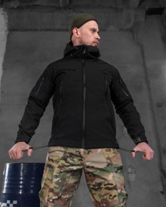 Тактическая военная куртка армейская софтшелл весна softshell черная
Материал пл. . фото 6