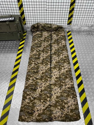 Спальник военный демисезонный армейский спальный мешок пиксель с капюшоном 
Мате. . фото 4