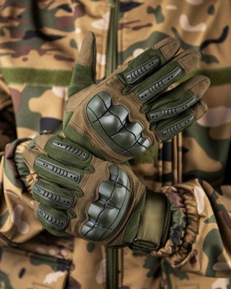 Тактичні штурмові рукавички армійські повнопалі зі вставками 
Тактичні рукавички. . фото 4