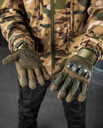 Тактичні штурмові рукавички армійські повнопалі зі вставками 
Тактичні рукавички. . фото 5