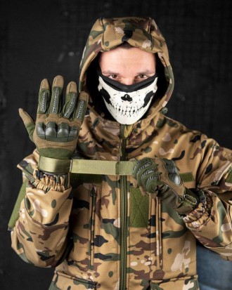 Тактичні штурмові рукавички армійські повнопалі зі вставками 
Тактичні рукавички. . фото 3