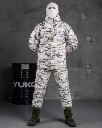 Зимний тактический костюм маскировочный военный белый 
материал мембарна 
утепли. . фото 2