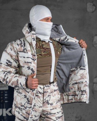 Зимний тактический костюм маскировочный военный белый 
материал мембарна 
утепли. . фото 3