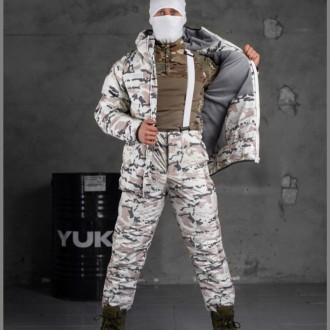 Зимний тактический костюм маскировочный военный белый 
материал мембарна 
утепли. . фото 10